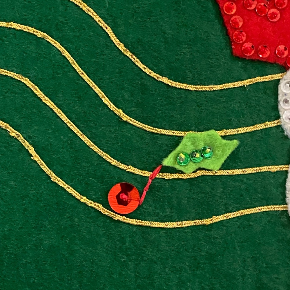 Vintage Bucilla Tree Skirt Christmas Tree Skirt Handmade - Picture 6 of 16